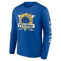 Men's Fanatics Blue St. Louis Blues Rinkside Long Sleeve T-Shirt