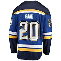 Fanatics pour hommes Brandon Saad bleu St. Louis Blues Home Breakaway Player - Maillot