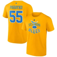 Men's Fanatics Colton Parayko Gold St. Louis Blues Special Edition 2.0 Name & Number T-Shirt
