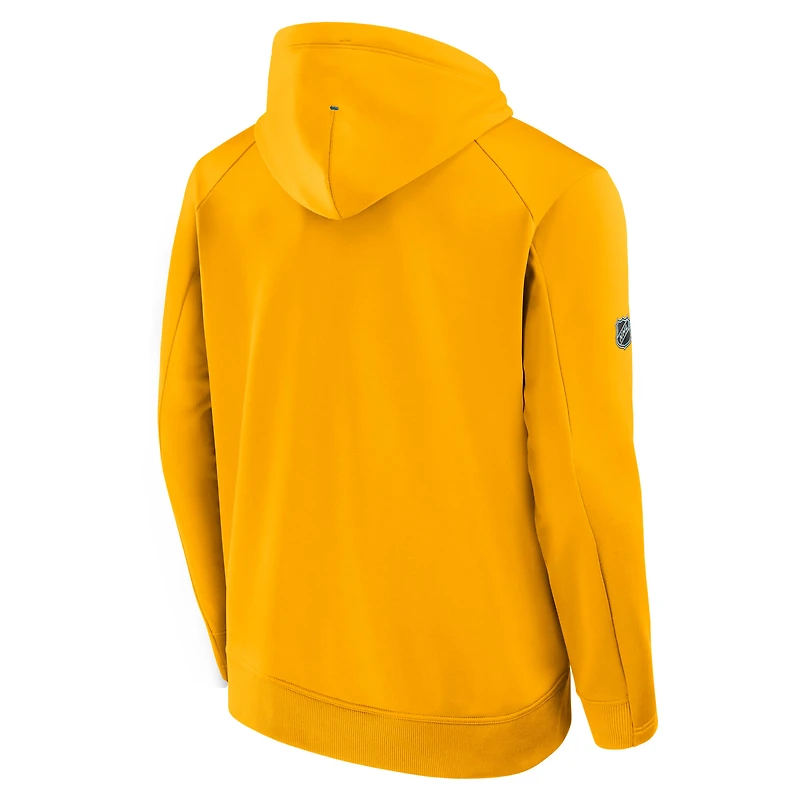 Men's Fanatics Gold St. Louis Blues Authentic Pro Rink Hoodie