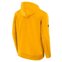 Men's Fanatics Gold St. Louis Blues Authentic Pro Rink Hoodie