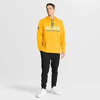 Sweat à capuche authentique Pro Rink des Blues de Saint-Louis pour hommes Fanatics Gold