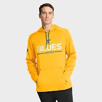 Men's Fanatics Gold St. Louis Blues Authentic Pro Rink Hoodie
