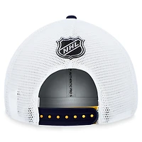 Casquette réglable Fanatics Gold St. Louis Blues Authentic Pro Rink Trucker pour hommes