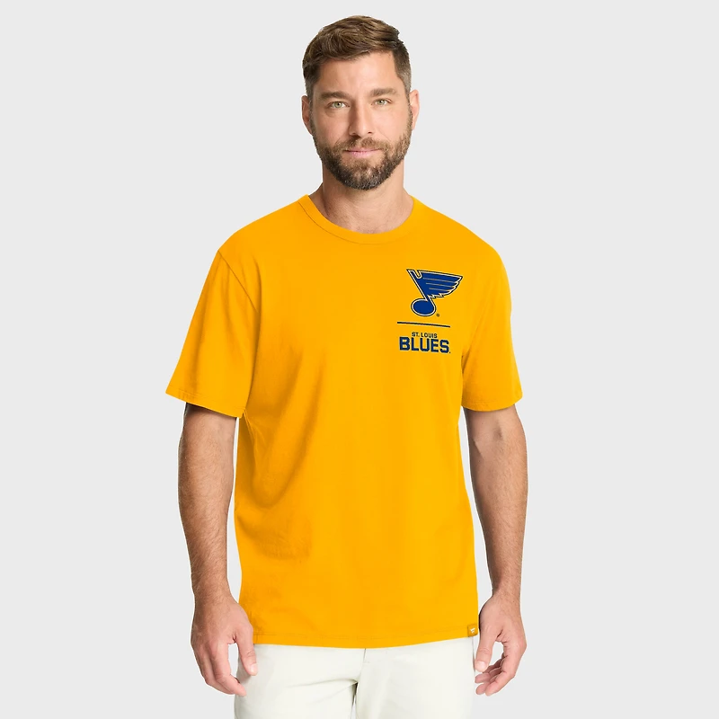 T-shirt Fanatics Gold pour homme des Blues de Saint-Louis Crash The Net Legacy