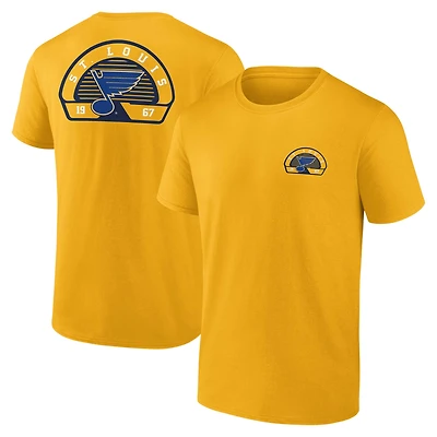 T-shirt Fanatics Gold Valor pour homme des Blues de Saint-Louis