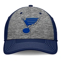 Men's Fanatics Gray/Navy St. Louis Blues Fundamental Top Shelf 2-Tone Flex Hat