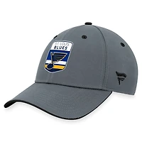 Men's Fanatics  Gray St. Louis Blues Authentic Pro Home Ice Flex Hat