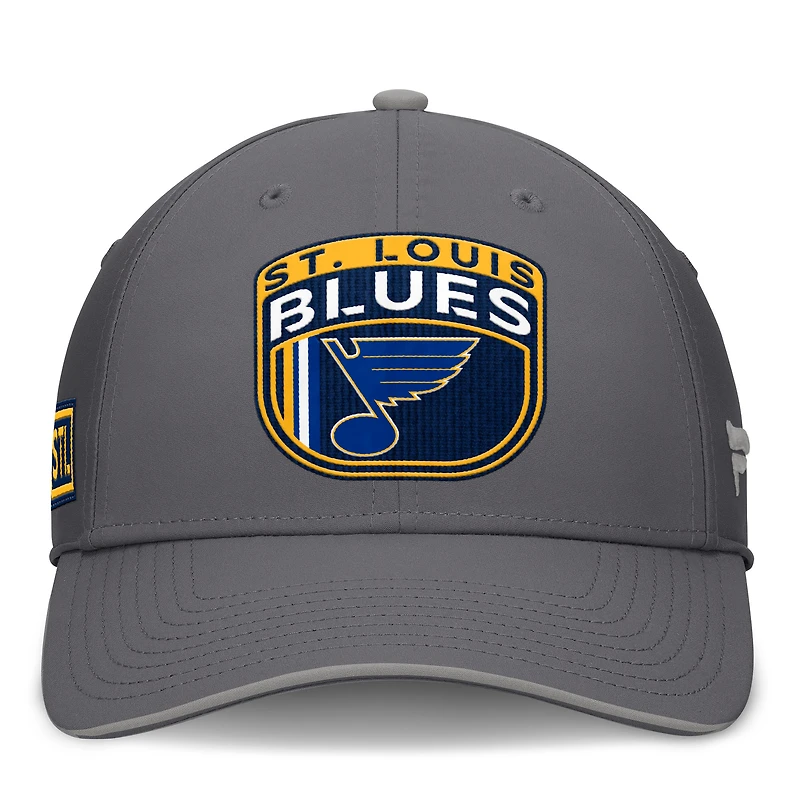 Casquette Fanatics grise pour homme St. Louis Blues Home Ice Flex