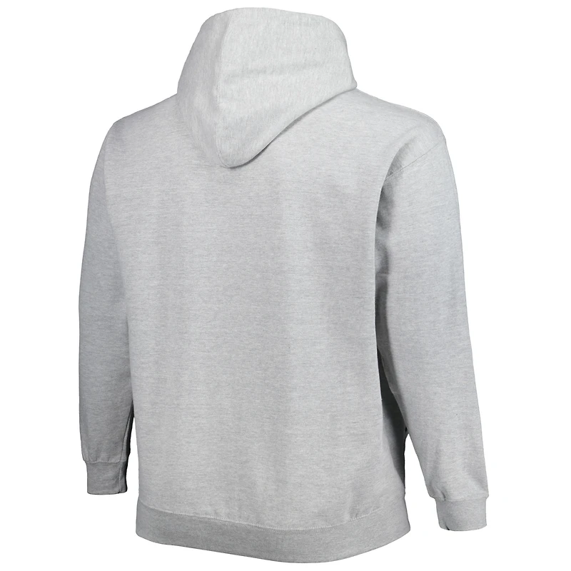 Men's Fanatics Heather Gray St. Louis Blues Special Edition 2.0 Big & Tall Wordmark Pullover Hoodie