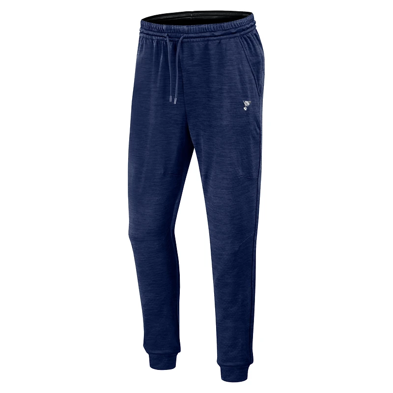 Pantalon de survêtement en polaire Fanatics Heather Navy St. Louis Blues Authentic Pro pour hommes