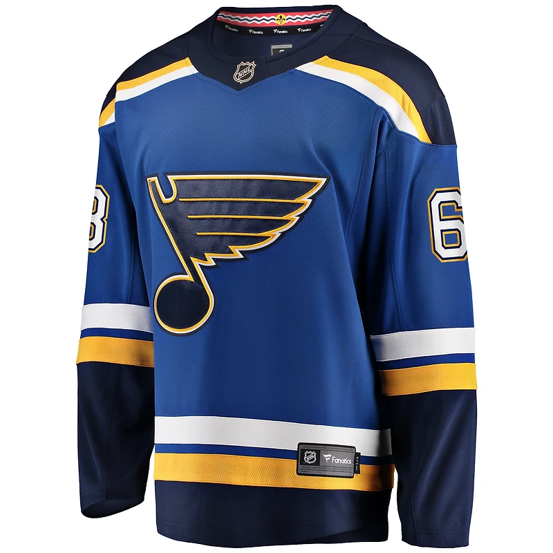 Men's Fanatics Jake Neighbours Blue St. Louis Blues Home Premier Breakaway Player Jersey