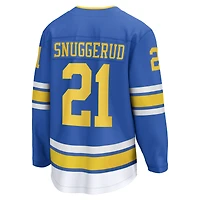 Maillot domicile bleu des Blues de St. Louis pour homme, modèle Breakaway Jimmy Snuggerud (Fanatics)