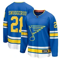 Men's Fanatics Jimmy Snuggerud Blue St. Louis Blues Home Breakaway Jersey