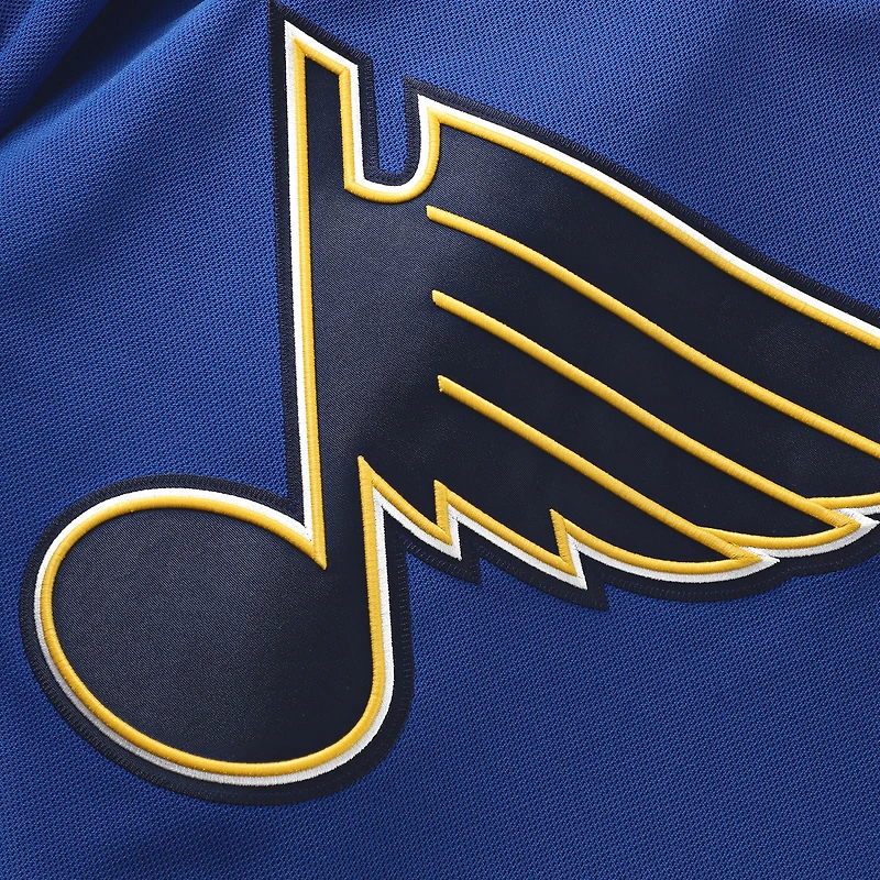 Maillot Jordan Binnington bleu de qualité supérieure pour homme des St. Louis Blues à domicile Fanatics