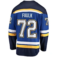 Fanatics pour hommes Justin Faulk bleu St. Louis Blues Home Breakaway Player - Maillot