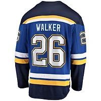 Men's Fanatics Nathan Walker Blue St. Louis Blues Home Premier Breakaway Player Jersey