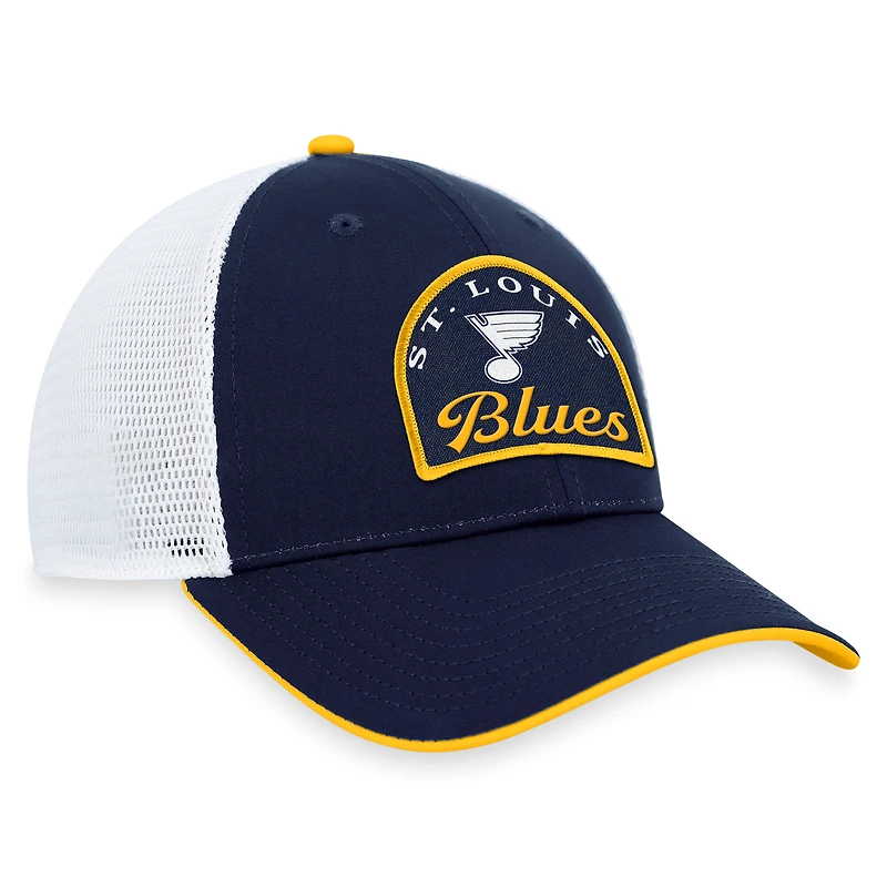 Men's Fanatics Navy/White St. Louis Blues Fundamental Adjustable Hat