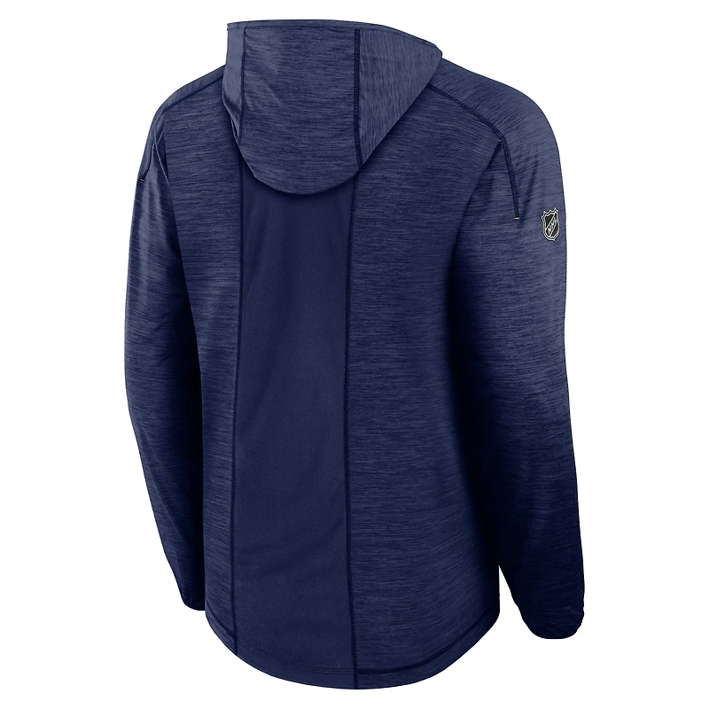 Men's Fanatics Navy St. Louis Blues Authentic Pro Rink Lightweight Pullover Hoodie