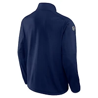 Haut à fermeture éclair quart de tour Fanatics bleu marine des Blues Saint-Louis Authentic Pro Rink pour homme