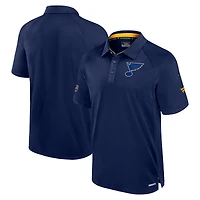 Men's Fanatics  Navy St. Louis Blues Authentic Pro Rink Raglan Polo
