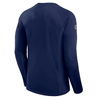 T-shirt à manches longues Fanatics bleu marine pour homme St. Louis Blues Authentic Pro Rink Tech