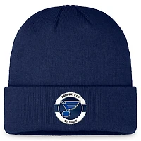 Men's Fanatics Navy St. Louis Blues Authentic Pro Training Camp Cuffed Knit Hat