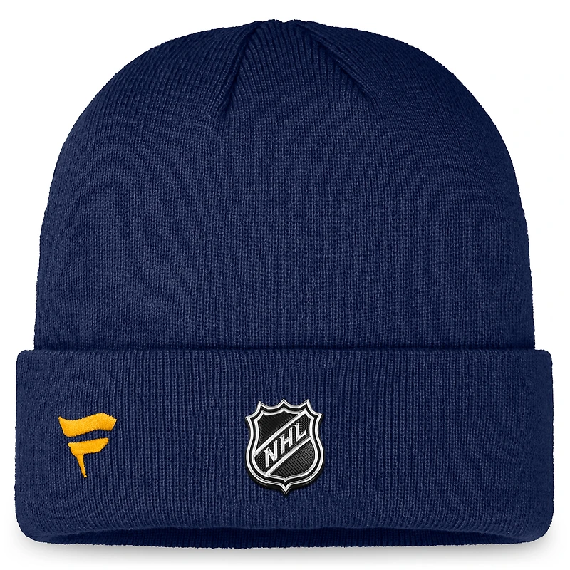 Men's Fanatics Navy St. Louis Blues Authentic Pro Training Camp Cuffed Knit Hat