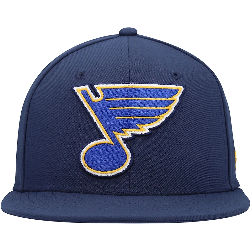 Men's Fanatics Navy St. Louis Blues Core Primary Logo Fitted Hat