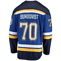 Men's Fanatics Oskar Sundqvist Blue St. Louis Blues Home Breakaway Player Jersey