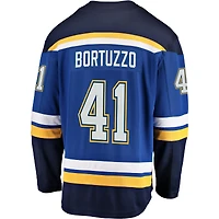 Fanatics pour hommes Robert Bortuzzo Bleu St. Louis Blues Breakaway Player Maillot