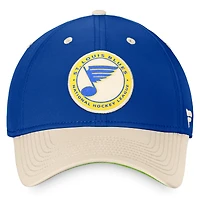 Casquette rétro flexible True Classics Royal/Kaki St. Louis Blues Fanatics pour hommes