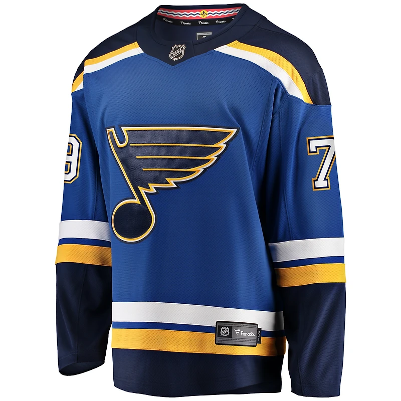 Men's Fanatics Sammy Blais Blue St. Louis Blues Home Breakaway Jersey