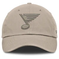 Casquette ajustable Fanatics Tan Authentic Pro Road des Blues de Saint-Louis pour homme