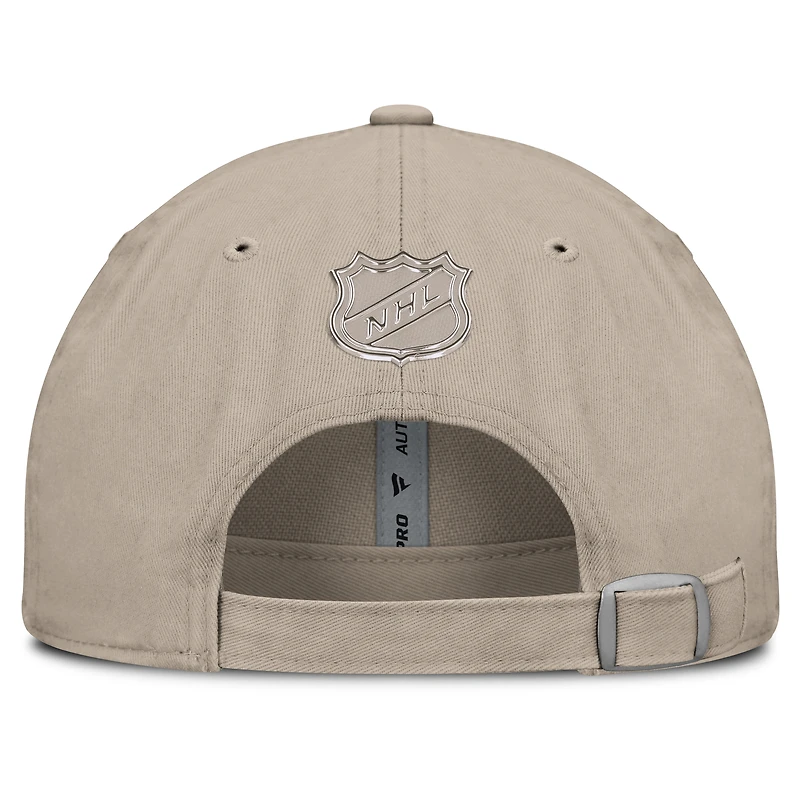 Casquette ajustable Fanatics Tan Authentic Pro Road des Blues de Saint-Louis pour homme