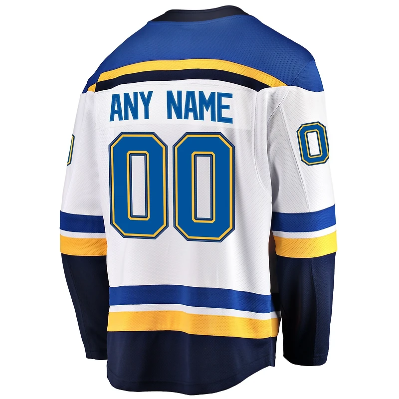 Hommes fanatiques de marque White St.Louis Blues Breakaway - Maillot personnalisé