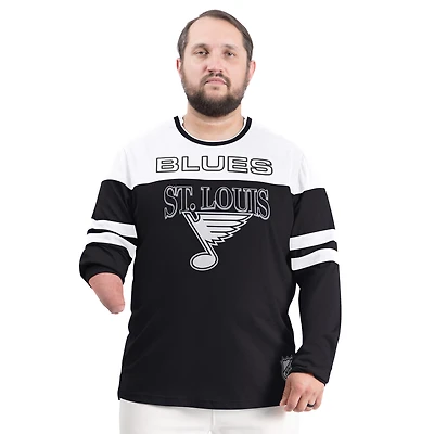 T-shirt à manches longues G-III Sports by Carl Banks noir St. Louis Blues Adaptive Wear Outlast Durene pour homme
