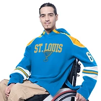 Men's G-III Sports by Carl Banks  Blue St. Louis Blues Adaptive Wear Lord Stanley Hooded Long Sleeve Sweatshirt