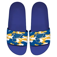 Sandales à enfiler ISlide St. Louis Blues Camo Motto pour hommes