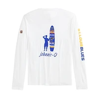 T-shirt à manches longues Adam des Blues de St. Louis pour homme Johnnie-O White