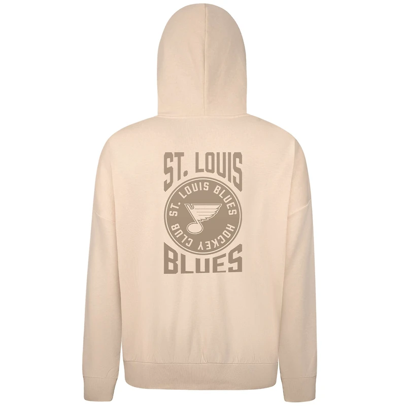 Sweat à capuche imprimé St. Louis Blues Contact Stamp pour homme de Levelwear Cream
