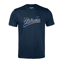 T-shirt rétro Richmond Team 2.0 bleu marine pour homme de Levelwear des Blues St. Louis