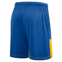 Short bleu athlétique à logo pour homme des Blues de Saint-Louis, le meilleur meilleurs