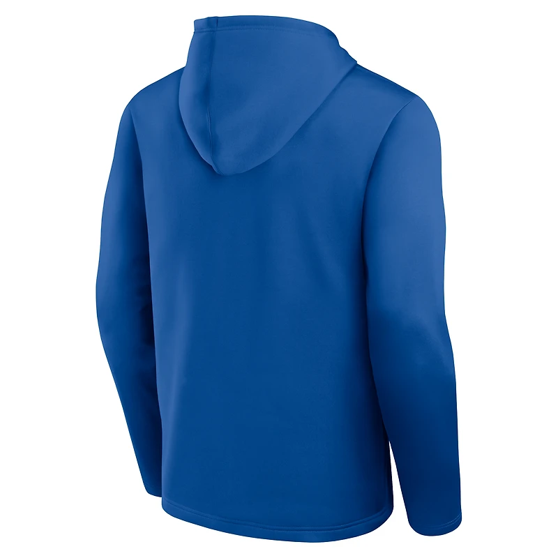Sweat à capuche bleu athlétique avec logo pour homme des Blues de Saint-Louis