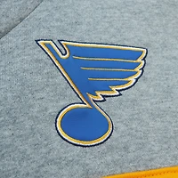 Sweat à capuche Mitchell & Ness bleu/gris St. Louis Blues Head Coach pour hommes