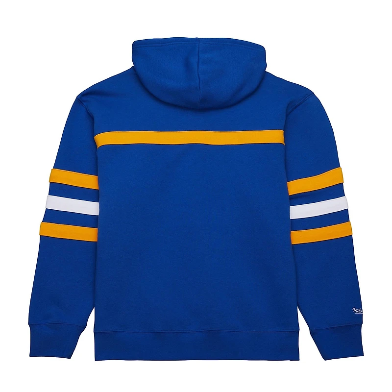 Sweat à capuche bleu Mitchell & Ness pour homme avec slogan de l'entraîneur-chef des St. Louis Blues