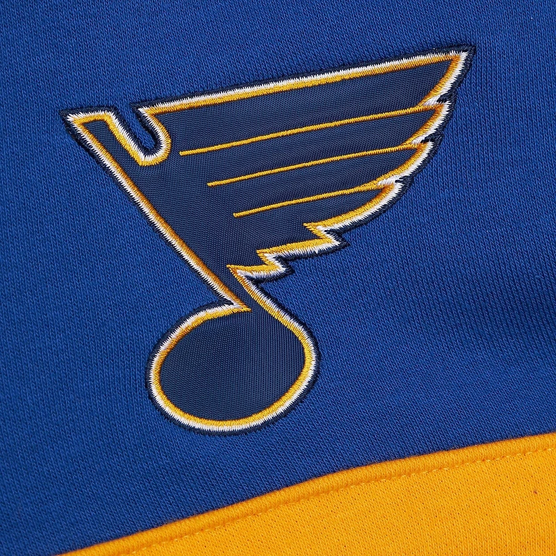 Sweat à capuche bleu Mitchell & Ness pour homme avec slogan de l'entraîneur-chef des St. Louis Blues