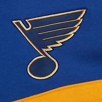 Sweat à capuche bleu Mitchell & Ness pour homme avec slogan de l'entraîneur-chef des St. Louis Blues