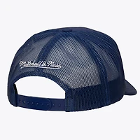 Casquette trucker ajustable Mitchell & Ness bleue pour homme, modèle St. Louis Blues Head Coach