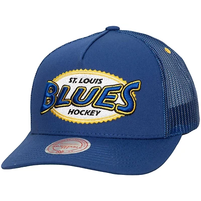 Casquette Snapback St. Louis Blues Team Seal de Mitchell & Ness pour homme, bleu